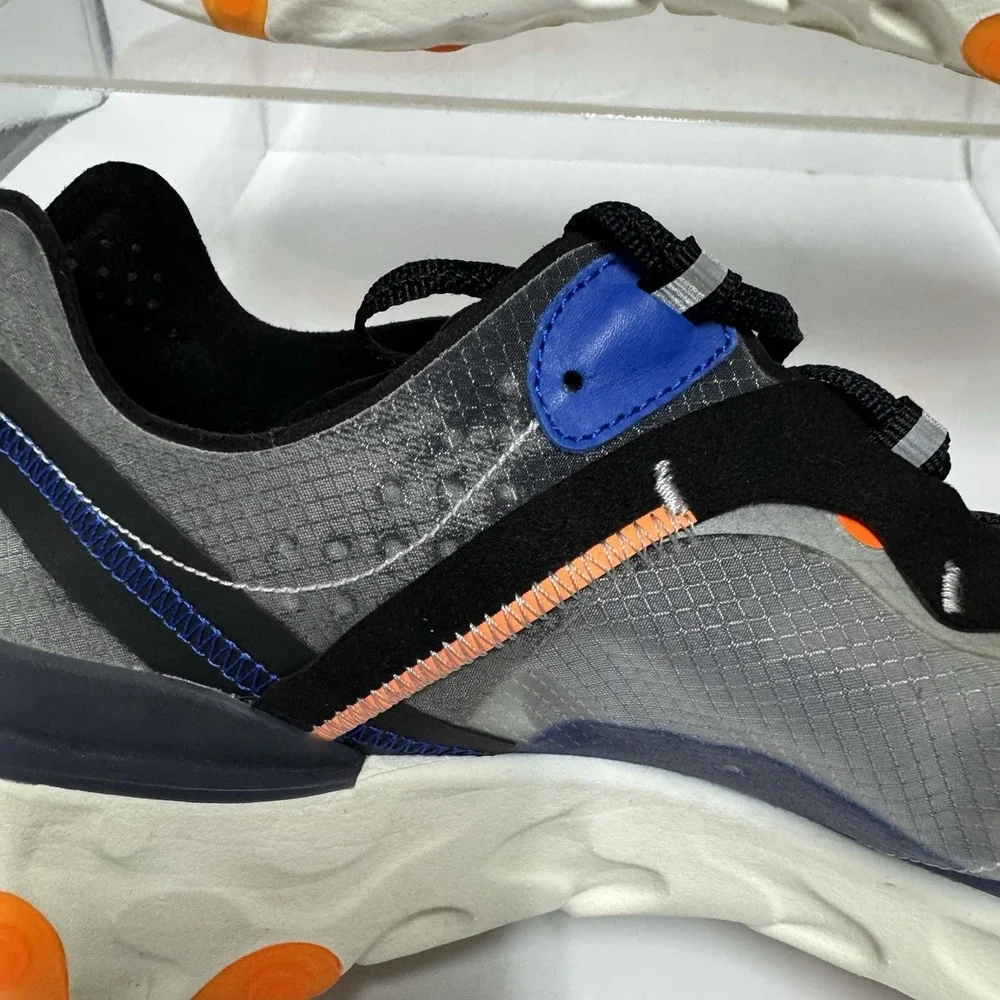 Nike React Element 87 Thunder Blue/Total Orange Sneaker AQ1090-004 Men's Size 13